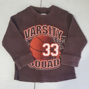 The Children's Place Brown Varsity Long Sleeve Tee